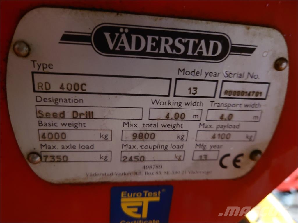 Väderstad RAPID 400 C Sembradoras
