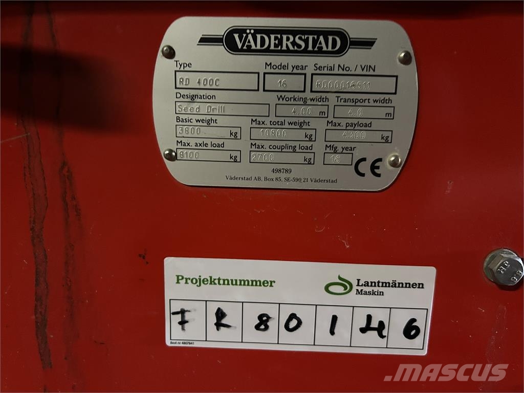 Väderstad RAPID 400 C + BD Taladros