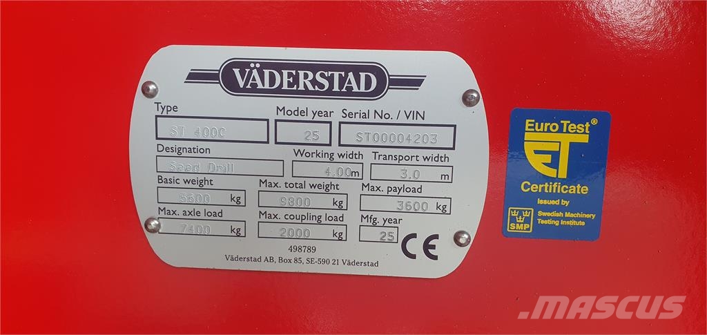 Väderstad SPIRIT 400 C Taladros