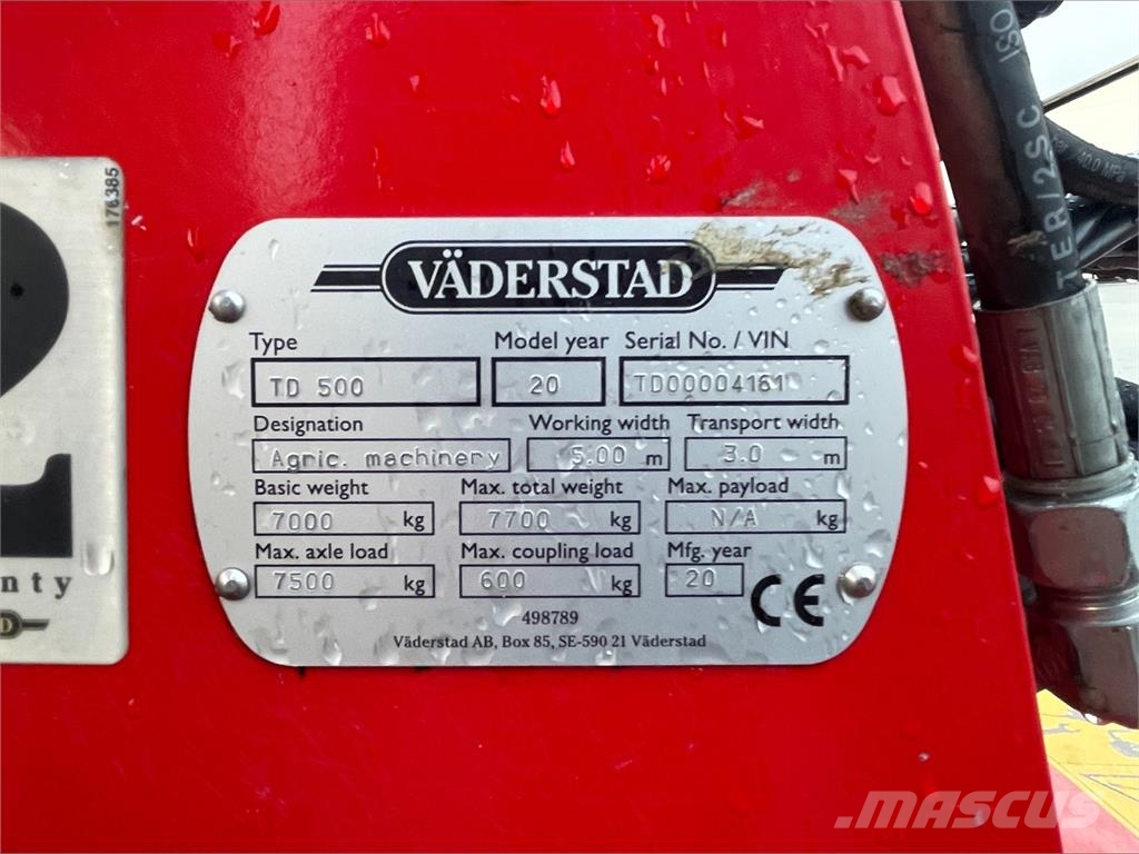 Väderstad TD500 Grades
