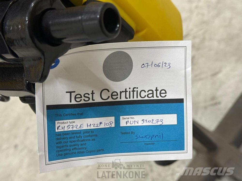 Atlas Copco RH 572E paineilmakäyttöinen kallioporakone Vrtalni stroji