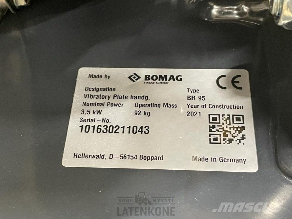 Bomag BR95 pyöreä tynnyrilätkä Vibro ploče