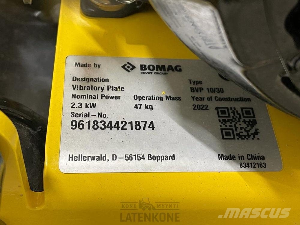 Bomag BVP10/30 tärylätkä Vibrationsgeräte
