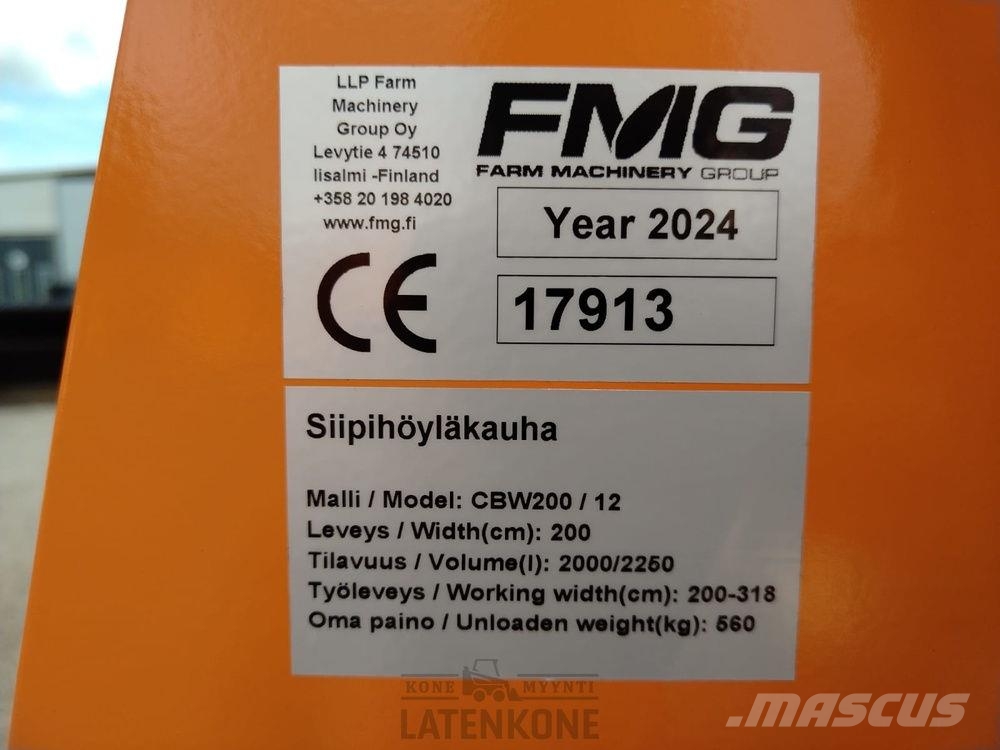FMG Hybrid Siipihöyläkauha 1,2m3 200-320cm Plugovi