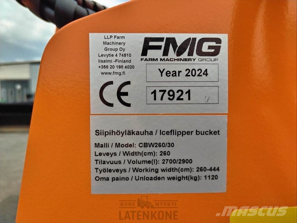 FMG Hybrid Siipihöyläkauha 4,5m3 280-490cm Plugovi