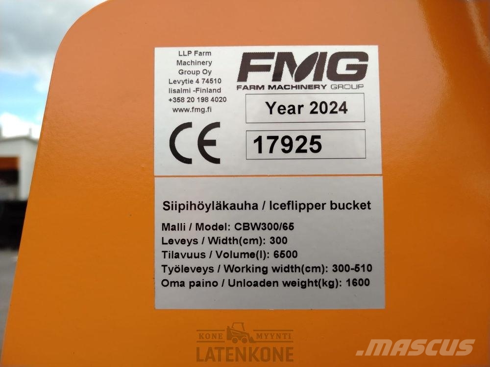 FMG Hybrid Siipihöyläkauha 5,5m3 300-510cm Pinnaselõikurid