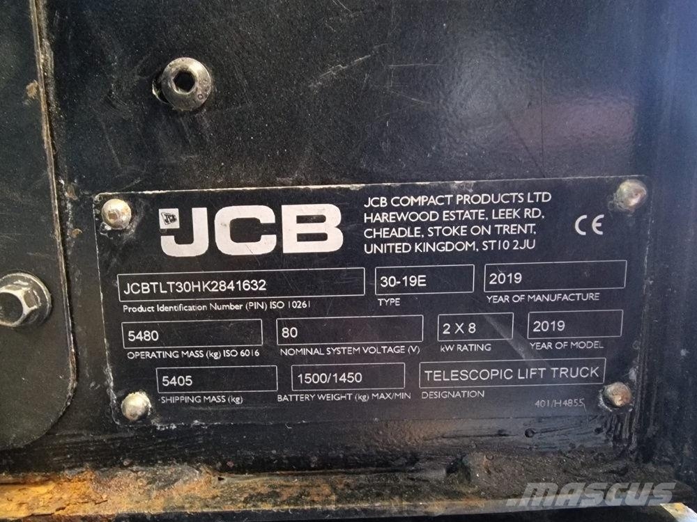 JCB TLT30-19E 2WD Teletruk Kahveltõstukid - muud