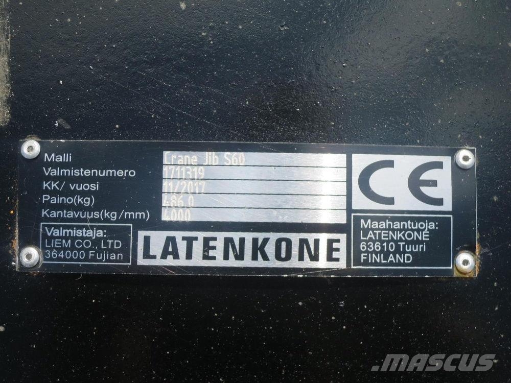 Laten Kaivinkoneen nostopuomi 4ton S60 其他组件
