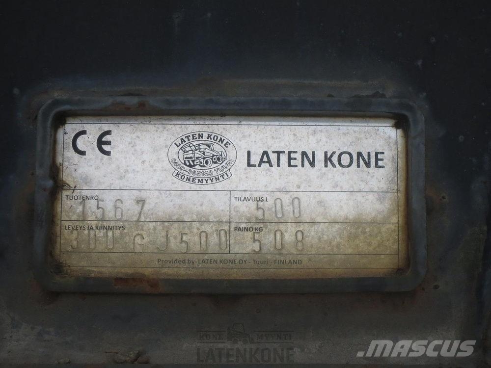 Laten Salaojakauha 300mm 500L ilman kiinnikettä 13-18ton Buckets