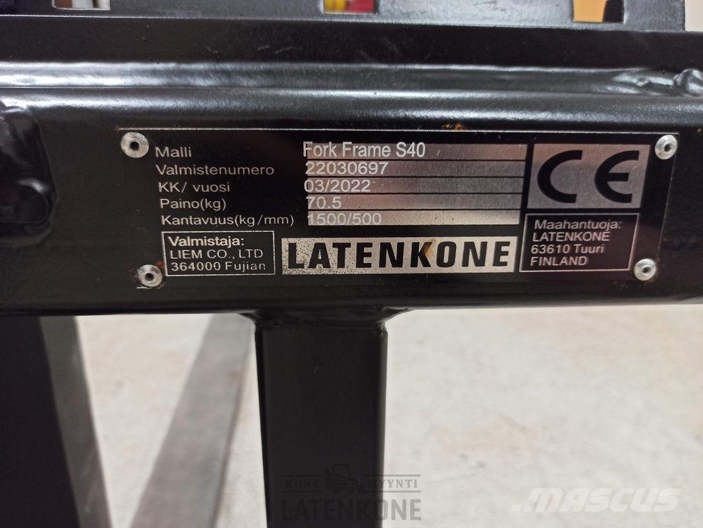 Laten Trukkipiikit 1,5ton 100/100cm S40 Građevinarske viljuške
