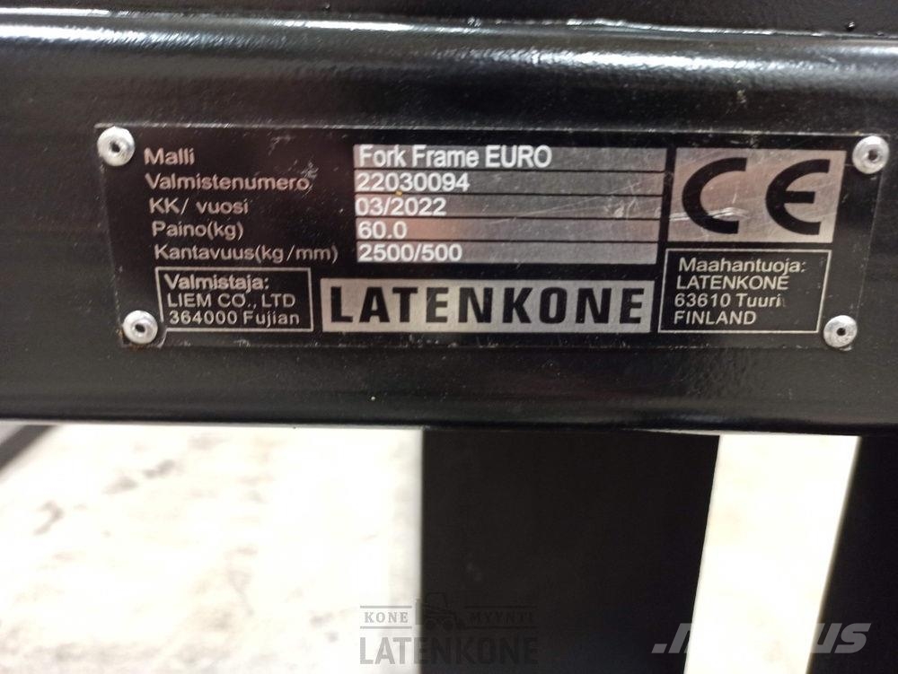 Laten Trukkipiikit 2,5ton 120/150cm Euro Građevinarske viljuške