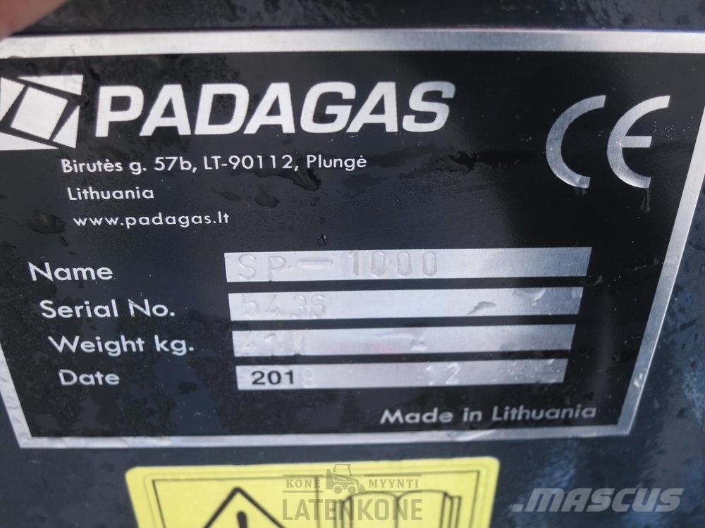 Padagas Hiekoituskauha 1000L Trosilci peska in soli