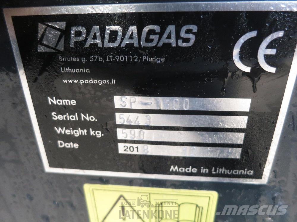 Padagas Hiekoituskauha 1500L معدات نشر الرمال والملح