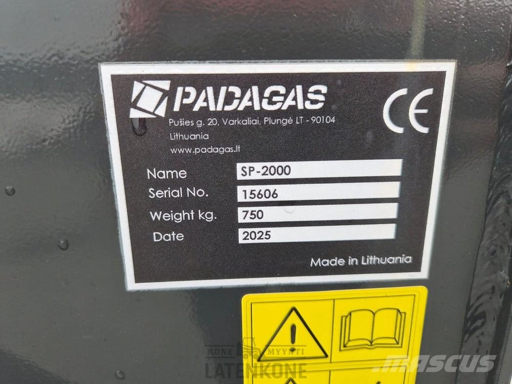 Padagas Hiekoituskauha 2000L Kum ve tuz serpiciler