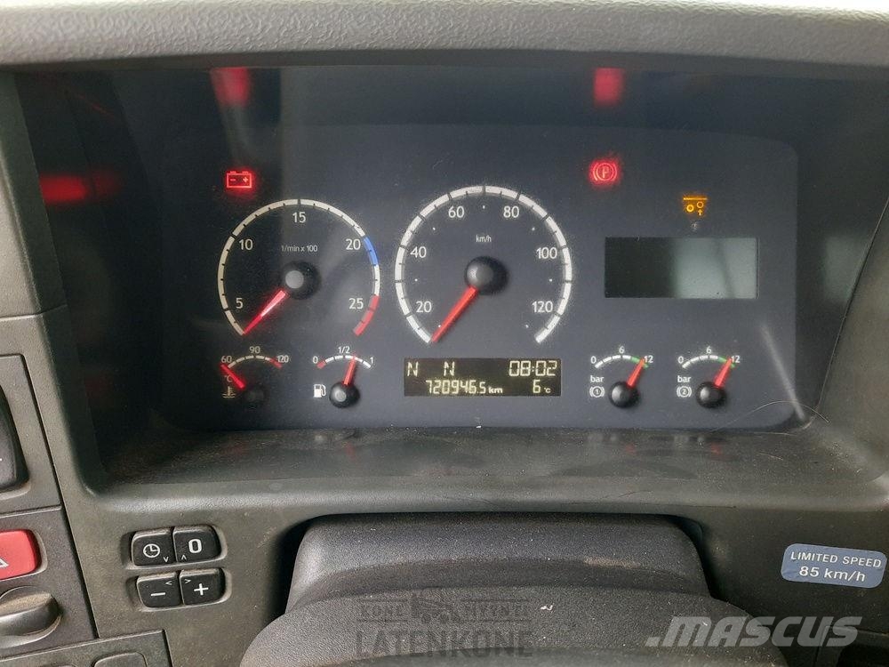 Scania P380 8x2 koneenkuljetusauto Platós / Ponyvás teherautók