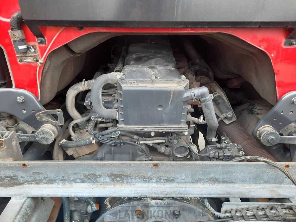 Scania P380 8x2 koneenkuljetusauto Platós / Ponyvás teherautók