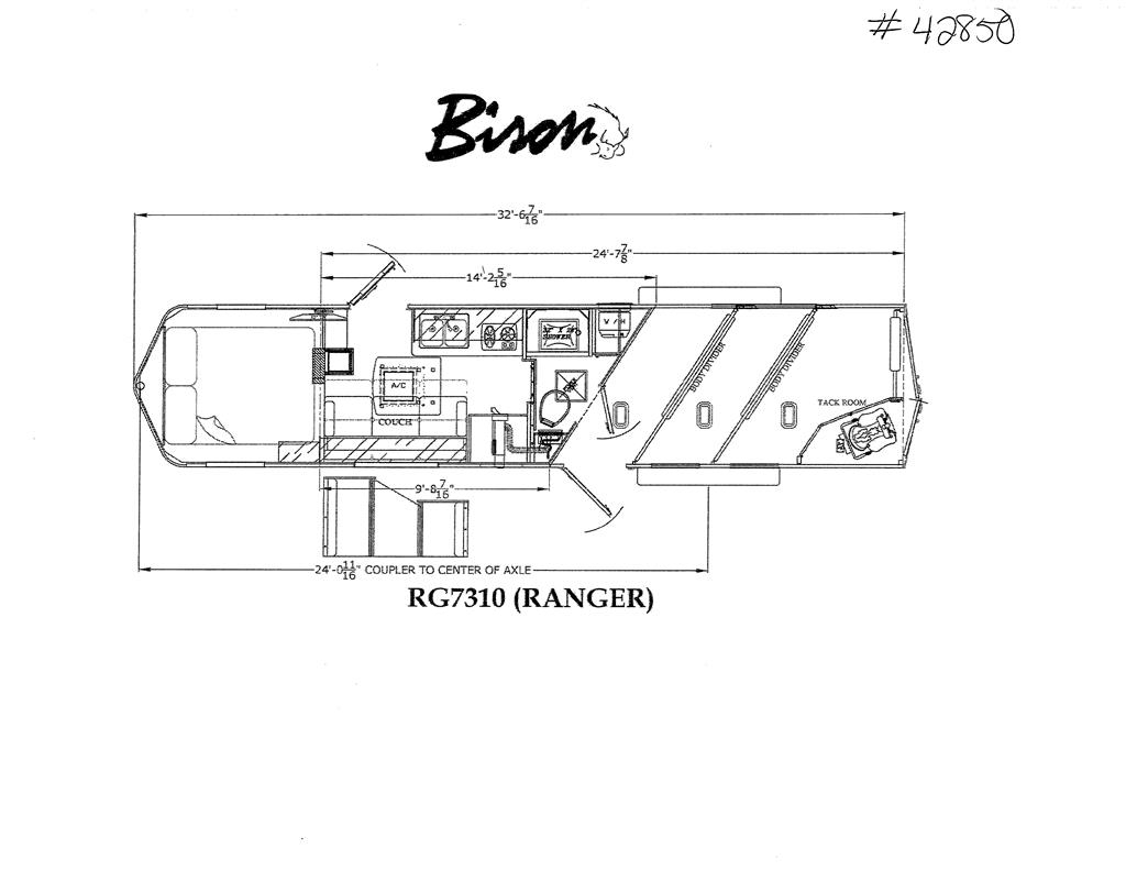 Bison COACH RG7310 Animal transport semi-trailers