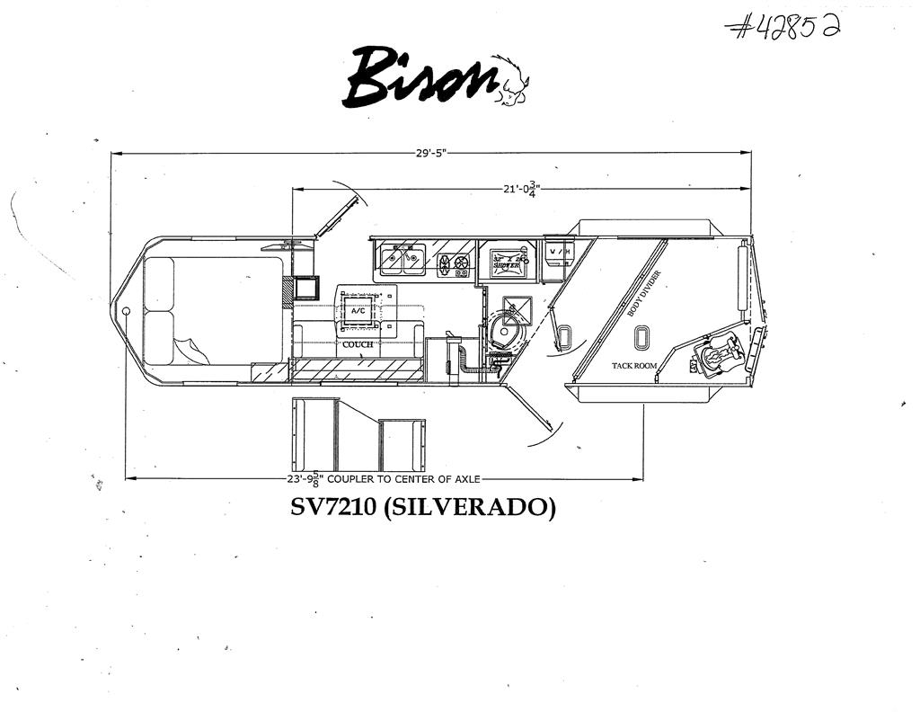 Bison COACH SV7210 Animal transport semi-trailers