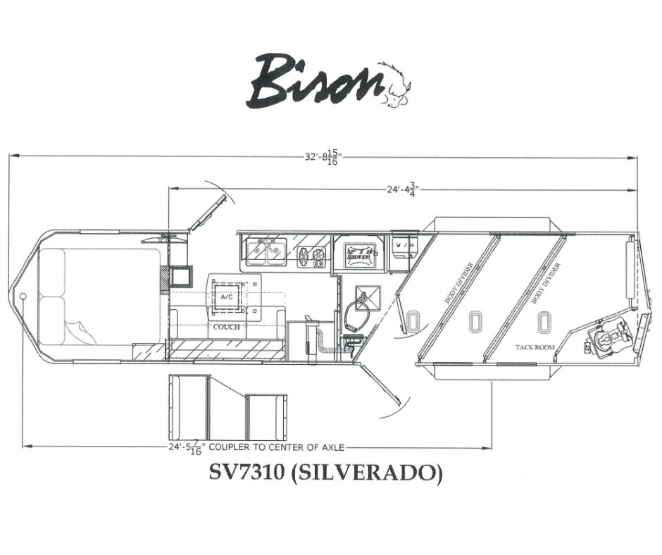 Bison COACH SV7310 Animal transport semi-trailers