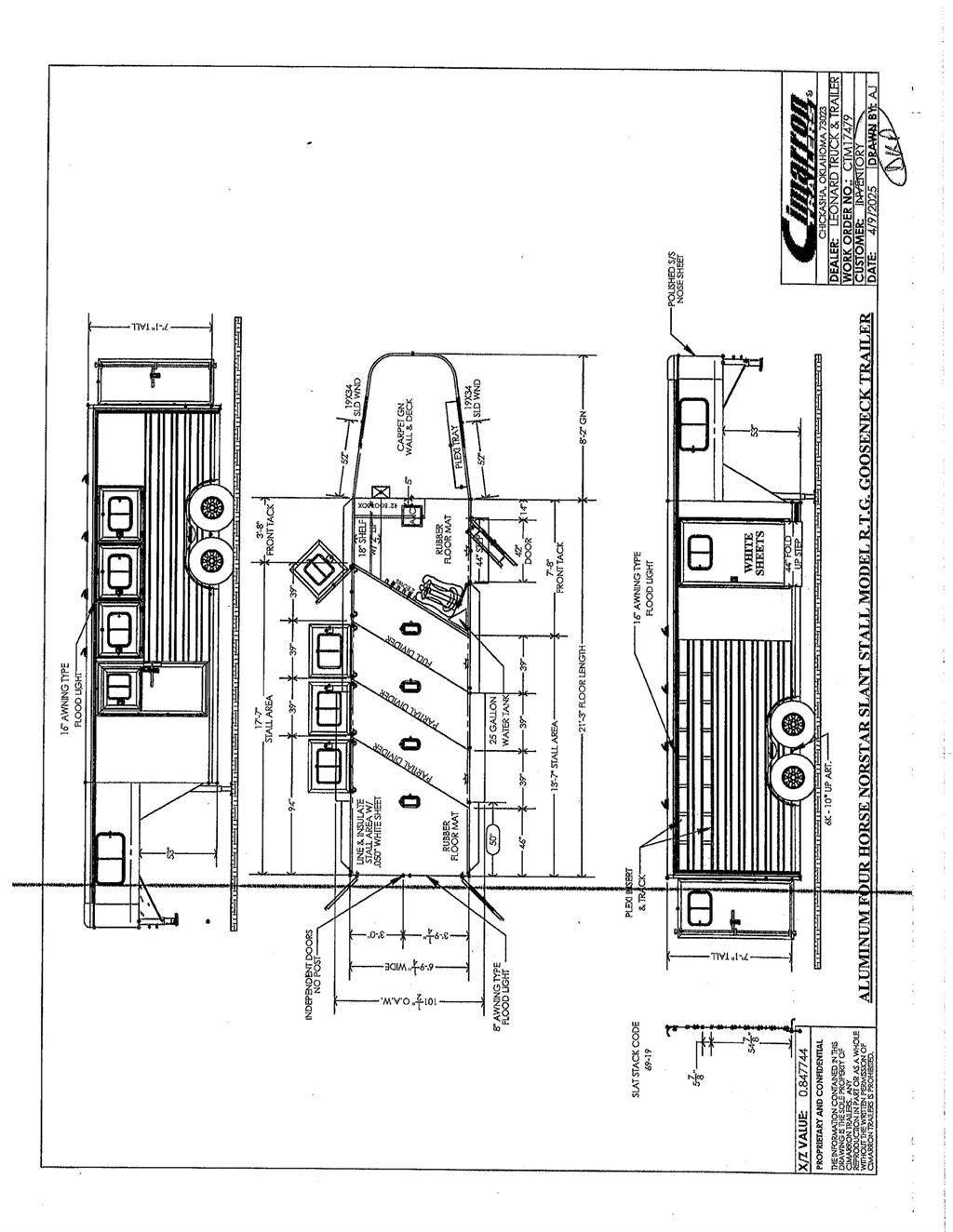 Cimarron TRAILERS LS20G Трейлери для транспортування тварин