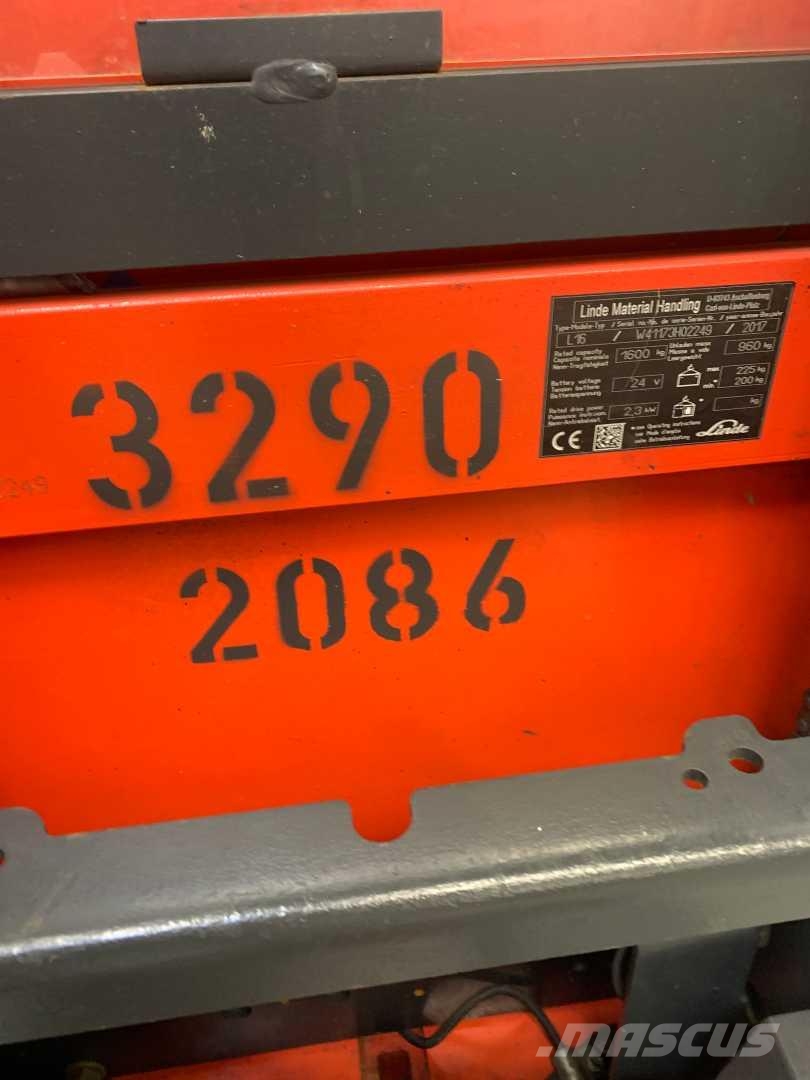 Linde L16 포크리프트