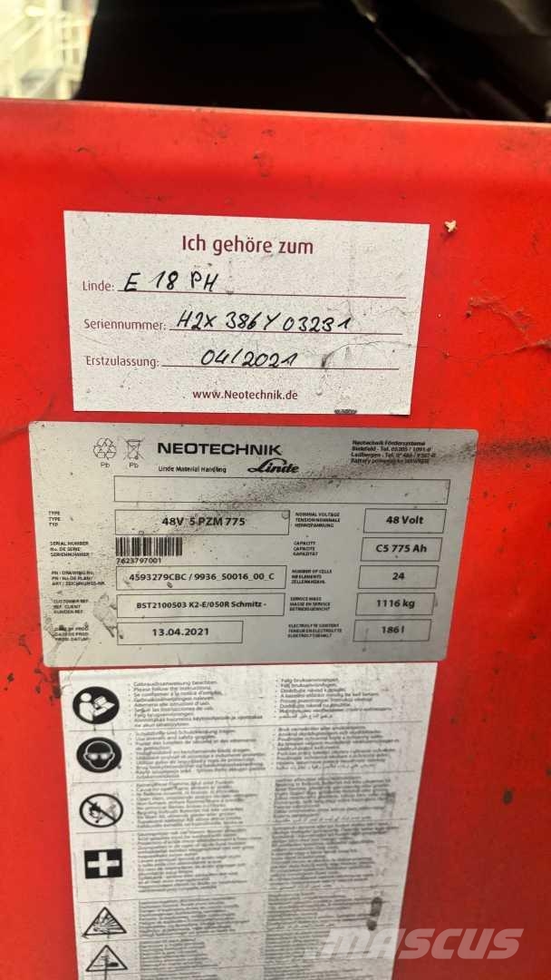 Linde E18PH Elektritõstukid