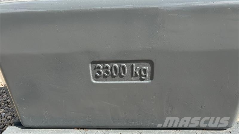 Allround vægtklods 3300 Kg Rigtig fin Contrapeso delantero