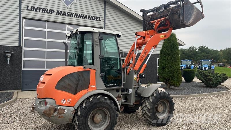 Atlas 65 Super. pallegafler og skovl med overfald Cargadoras sobre ruedas
