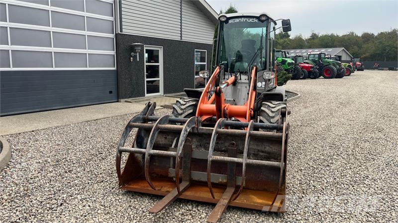 Atlas 65 Super. pallegafler og skovl med overfald Cargadoras sobre ruedas