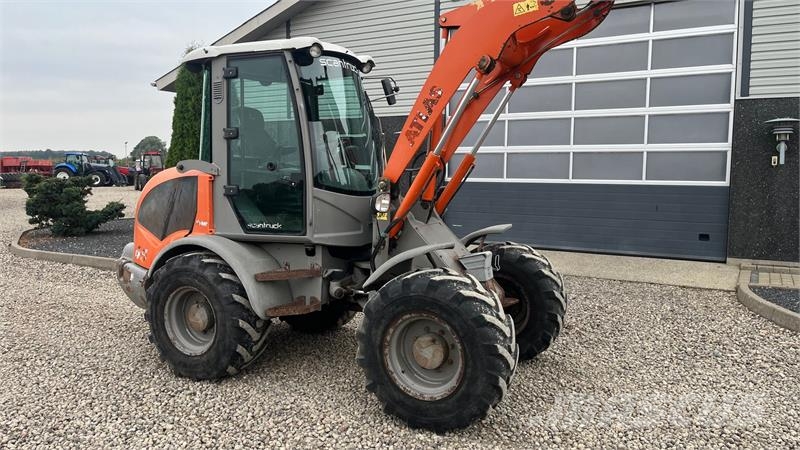 Atlas 65 Super. pallegafler og skovl med overfald Cargadoras sobre ruedas