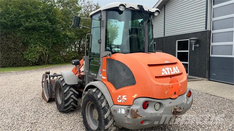 Atlas 65 Super. pallegafler og skovl med overfald Cargadoras sobre ruedas