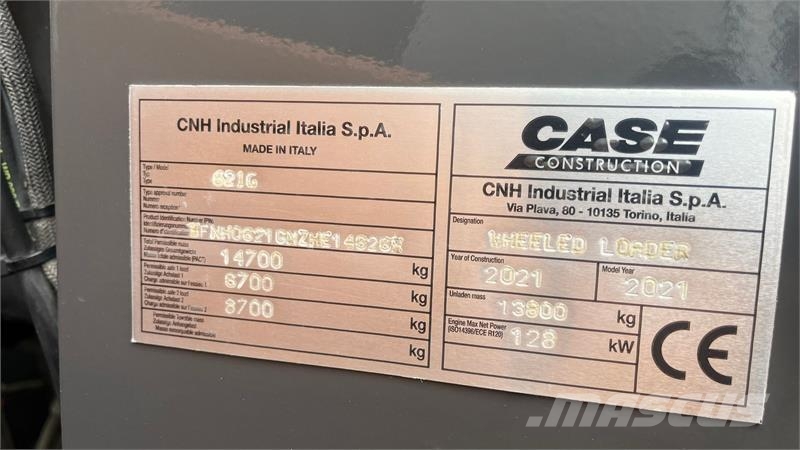 CASE 621G XR med langbom og CDC styrring samt centralsm Ładowarki kołowe