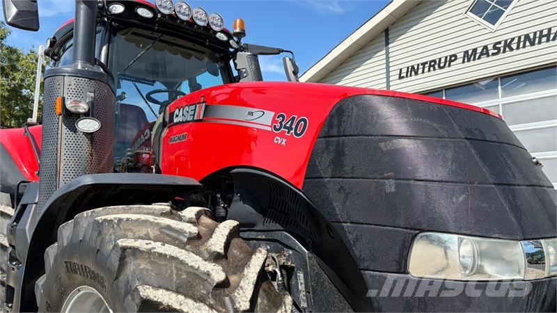 Case IH MAGNUM 340 CVX med frontlift. Gård traktor الجرارات