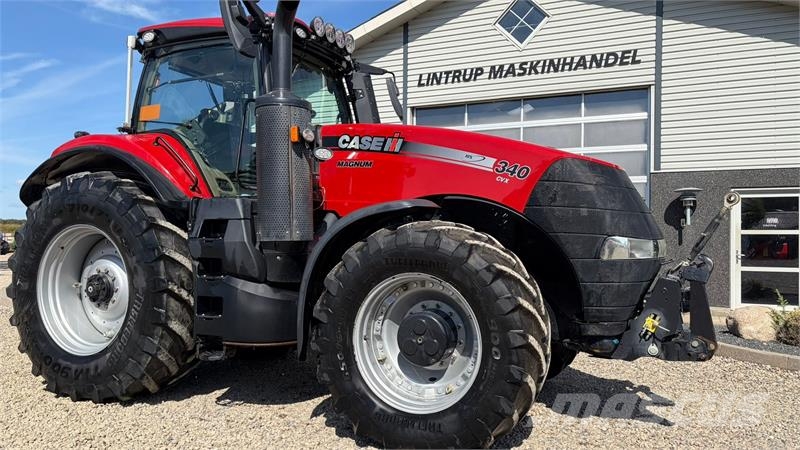 Case IH MAGNUM 340 CVX med frontlift. Gård traktor الجرارات