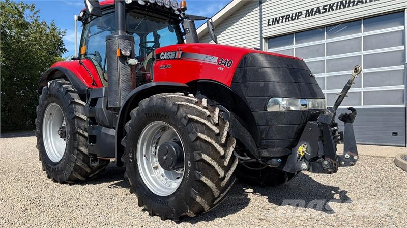 Case IH MAGNUM 340 CVX med frontlift. Gård traktor الجرارات