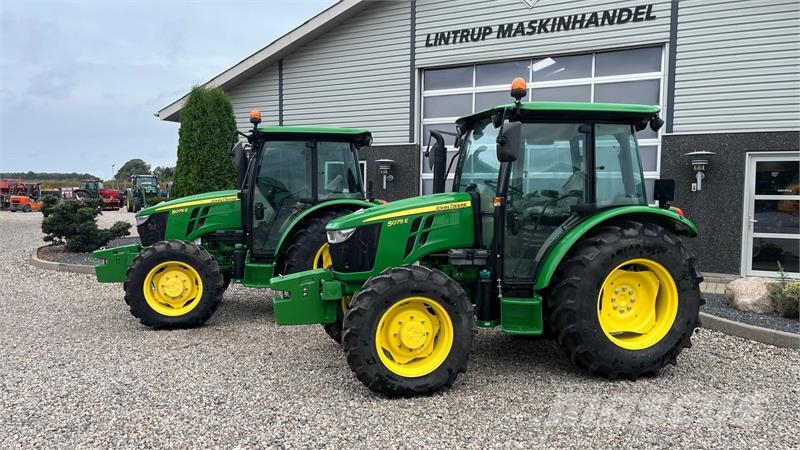John Deere 5075E Med aircondition og vendegear Traktorer