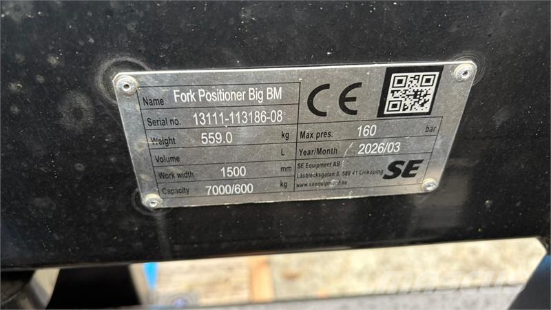 Limas SE 7 tons pallegafler 7 tons Hydraulisk gaffelflyt Građevinarske viljuške