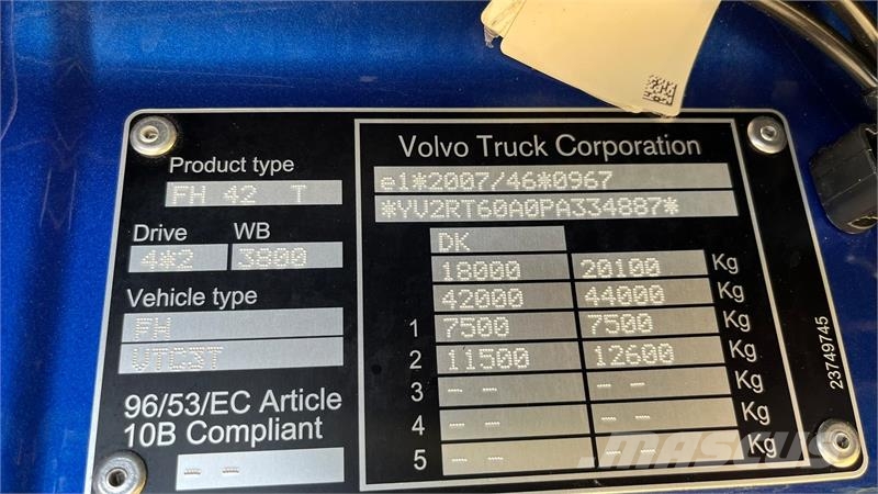Volvo FH 540 Globetrotter XL, fuld luft affjedring og Al Trekkers