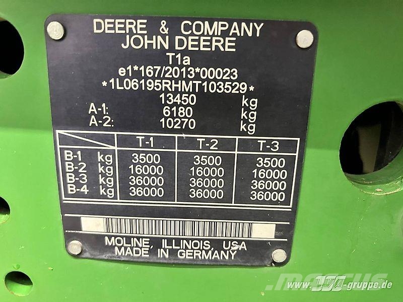 John Deere 6195R DirectDrive Traktorid