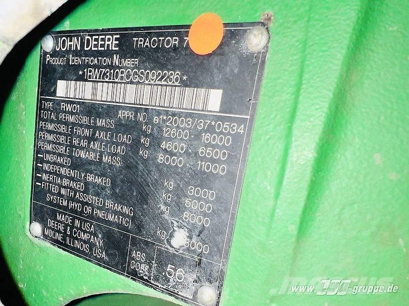 John Deere 7310R E23 PowerShift Traktorji