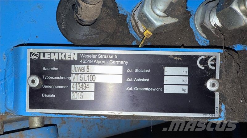 Lemken Juwel 8 VT 5 L100 + VarioPack 110 Vendeplove