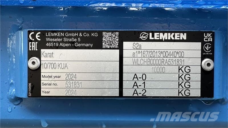 Lemken Karat 10/700 KUA Brány