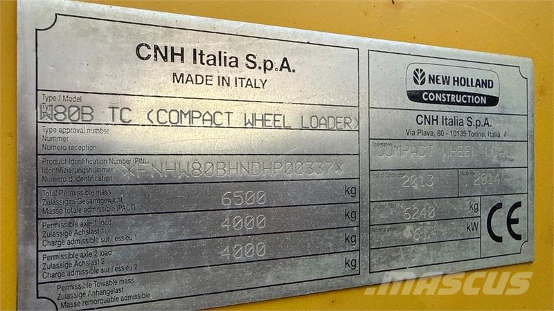 New Holland W80B HighSpeed لوادر بعجل