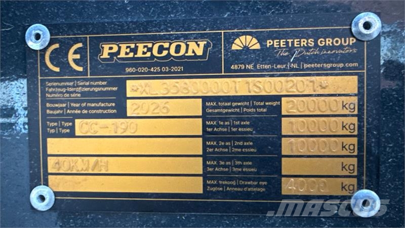 Peecon Compact HS 19000 XL Hook lift trailers