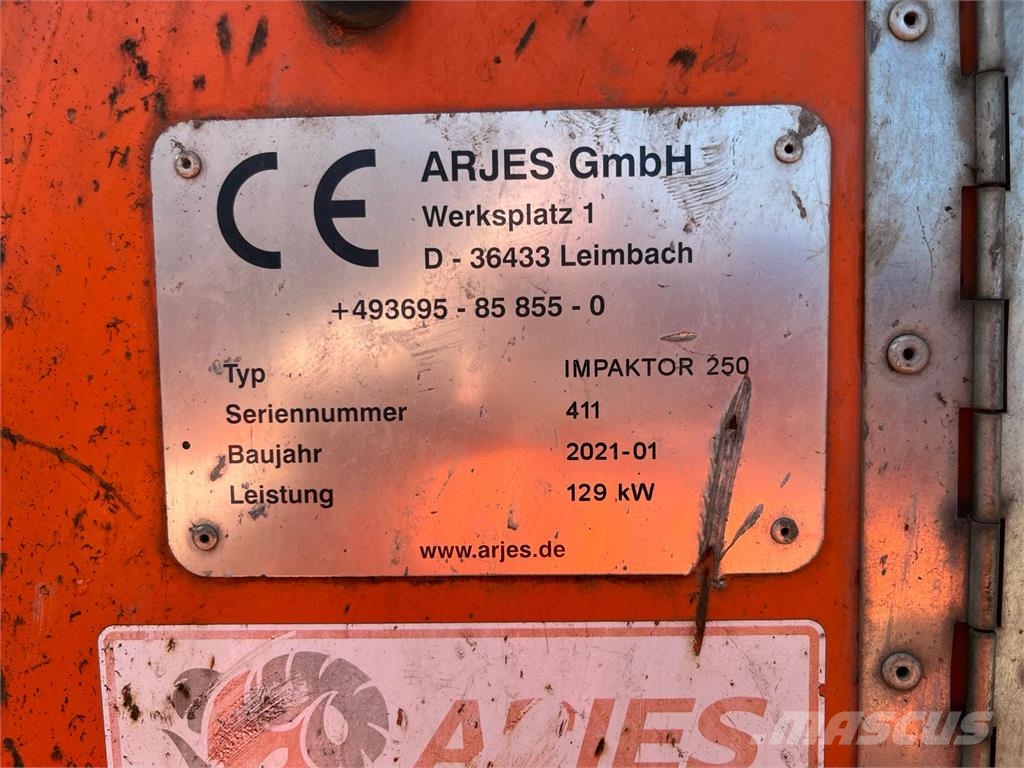 Arjes Impaktor 250 EVO آلات تمزيق المخلفات