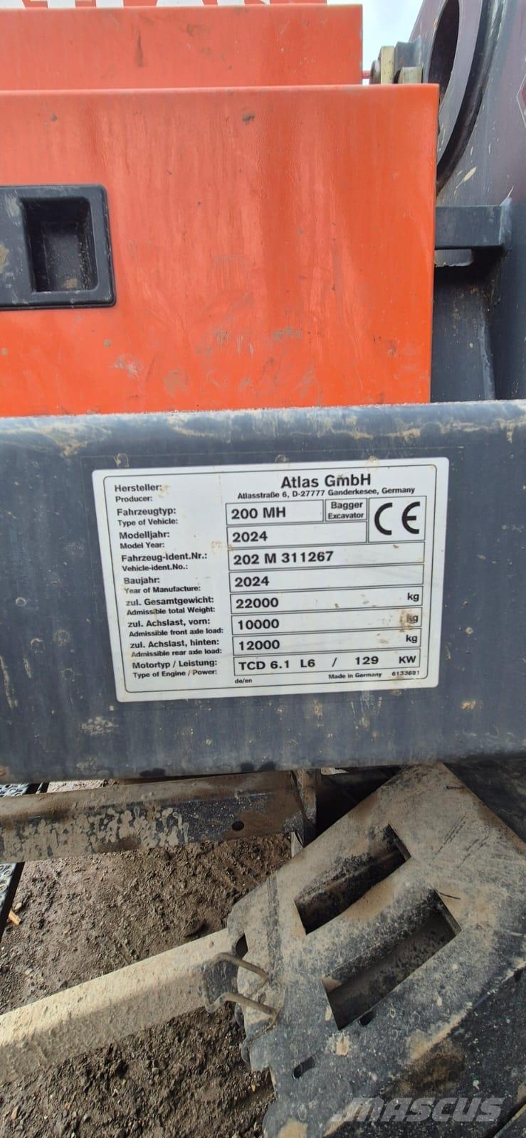 Atlas 200 MH Stroje pro manipulaci s odpadem