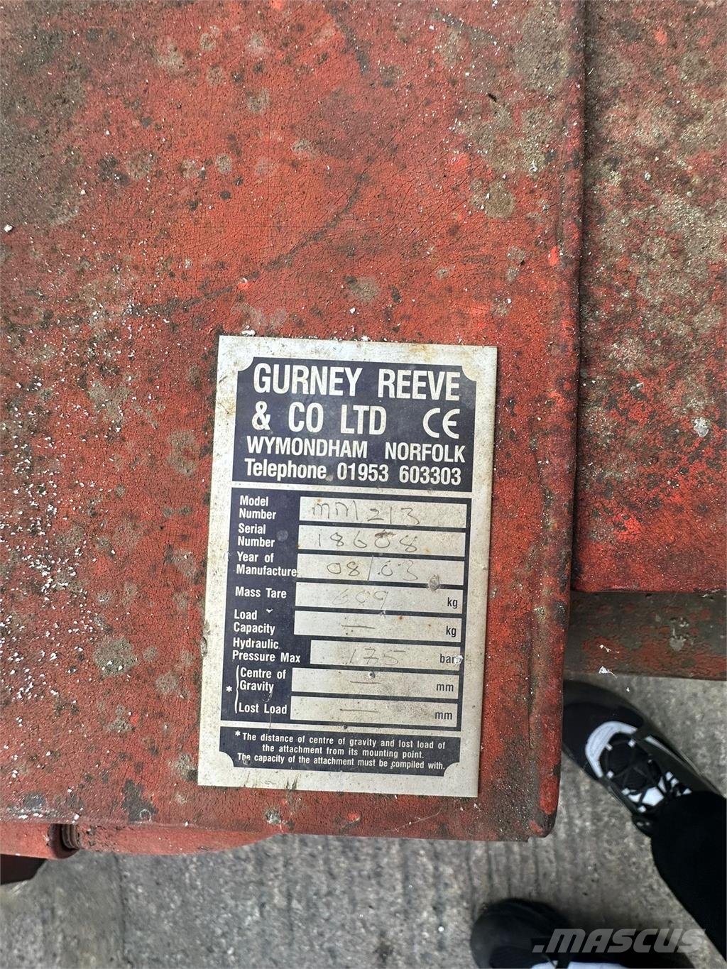 Gurney Reeve & CO MM213 Andere Zubehörteile