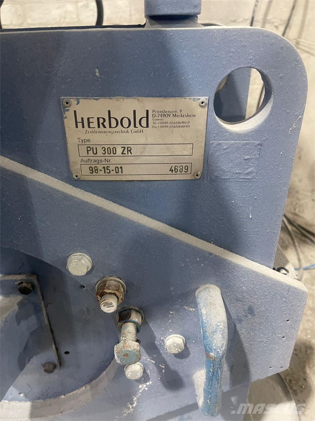 Herbold PU 300 ZR クラッシャー/破砕機
