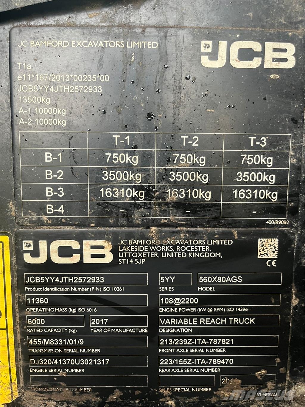 JCB 560-80 Телескопічні навантажувачі