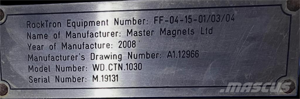 Master Magnets Con Current Wet Drum Magnetic Separator معدة فرز -> معدة فرز المخلفات